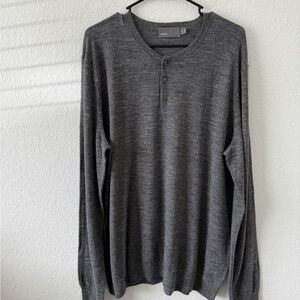 Vince Charcoal Crewneck Sweater for Men